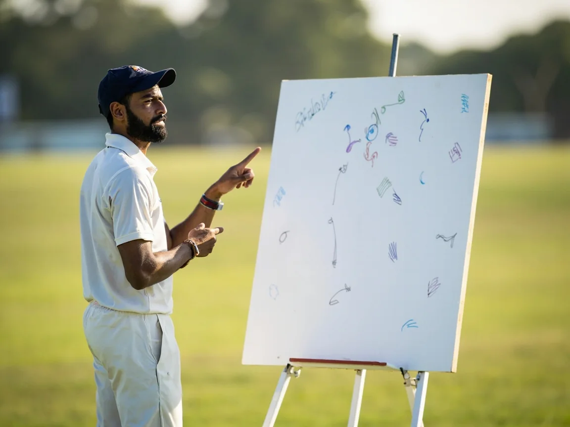 A top-order batter in his stance during a daytime practice session